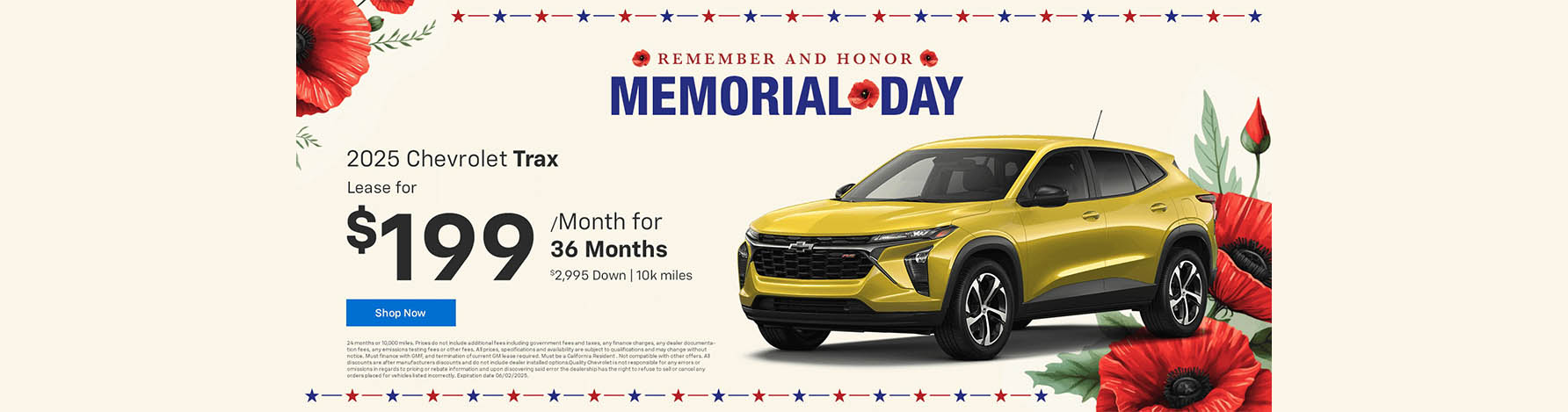 Memorial Day Lease Offers